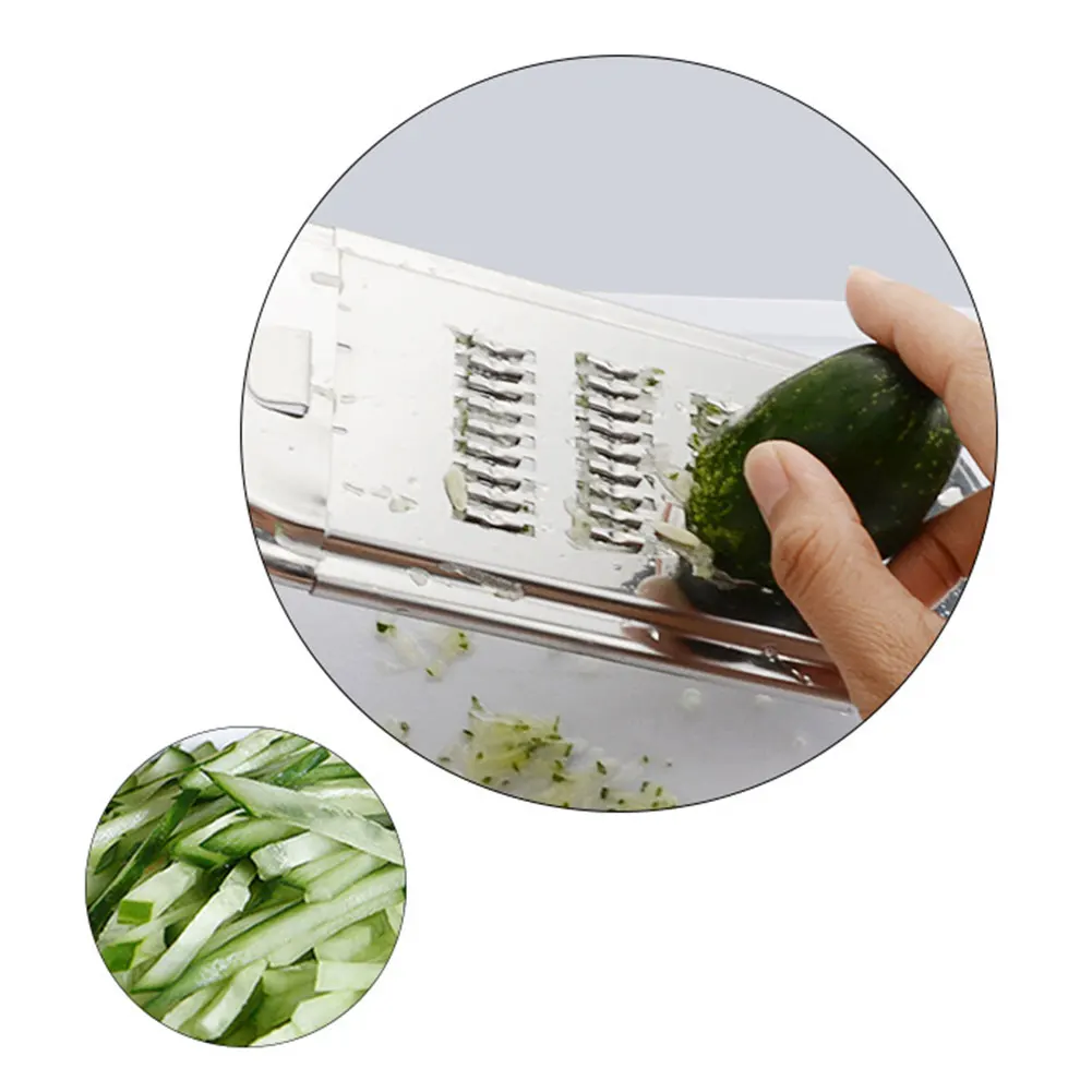 5 In 1 Slicer Kitchen Tools Peeler Cutter Zester Stainless Steel Fruit Carrot Potato Multifunction Practical Grater
