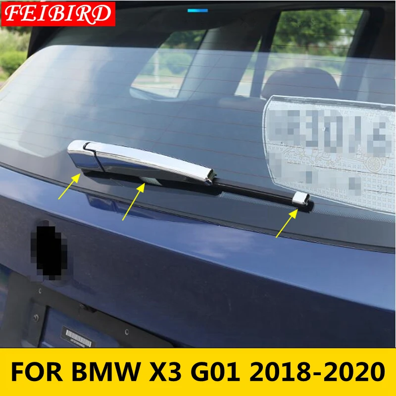 Комплект из 3 предметов для BMW X3 G01 2018 2019 2020 Авто ABS аксессуар яркий хром задний