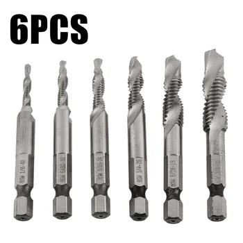 

1/8 5/32 3/16 1/4 5/16 3/8 inch Drill Tap Bits High-speed steel Drilling