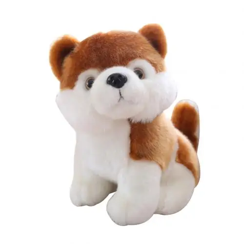 18cm Akita Dog Симуляция Хаски Акита плюшевая собака мягкие игрушки куклы плюшевые животные игрушки куклы, детские игрушки домашний рабочий стол Декор - Цвет: 18cm Akita Dog