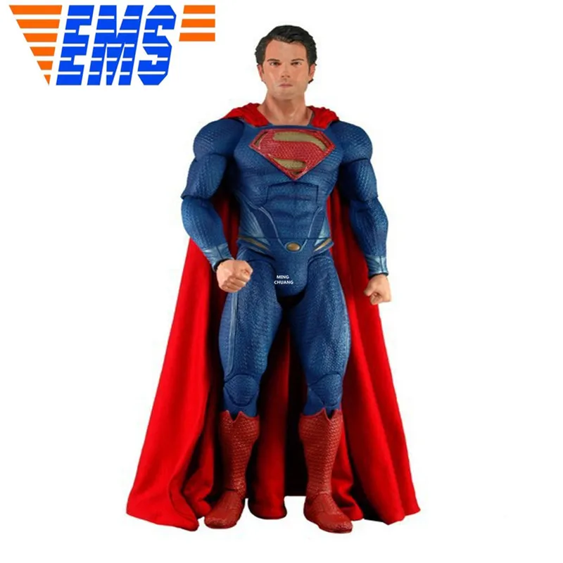 1" Супермен Мститель Kal-El 1/4 весы Искусство ремесло подарок на праздник ПВХ фигурка Коллекционная модель игрушечная коробка 48 см V273 - Цвет: Синий