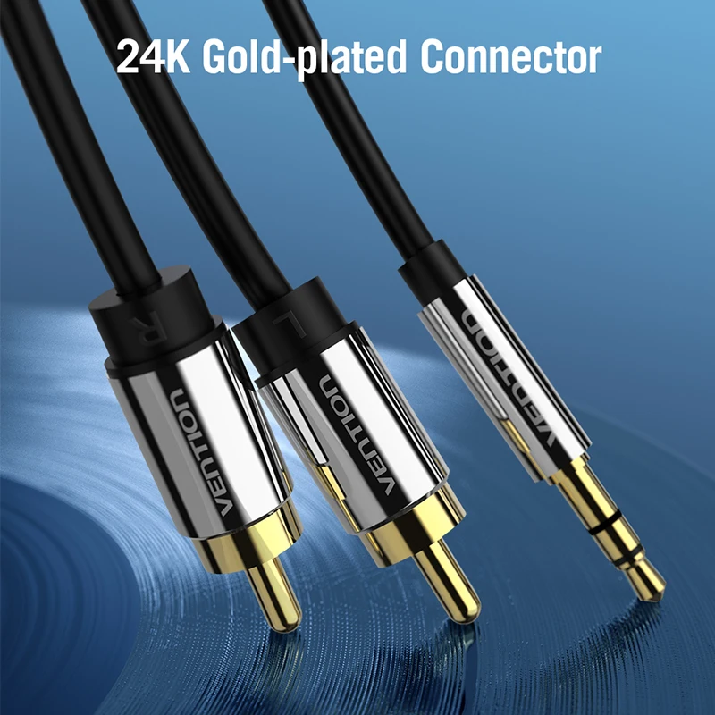 Vention RCA кабель 3 5 мм к 2RCA Aux Jack аудио стерео для усилителя смартфона домашний