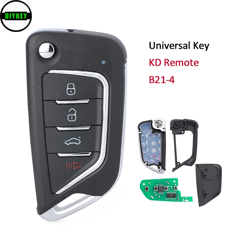 DIYKEY Universal KD900 KD900+ URG200 Mini KD KD-X2 4 Button Remote Control Car Key B21-4 | Автомобили и мотоциклы