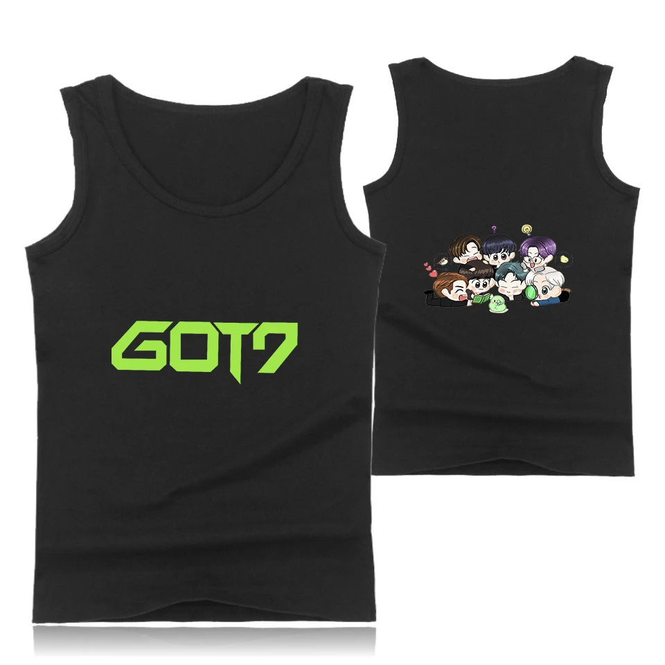 GOT7-2d, harajuku, Спортивная майка без рукавов для тренировок, майка, Мужская одежда для фитнеса или бодибилдинга, мужской спортивный жилет, мужские майки
