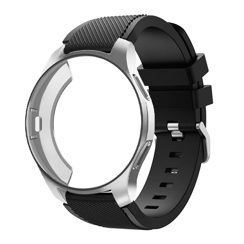 black 3 Чехол+ ремешок для samsung Galaxy watch 46 мм 42 мм gear S3 Frontier/classic 22 мм ремешок для часов все вокруг защитные часы аксессуары - Цвет ремешка: black 3