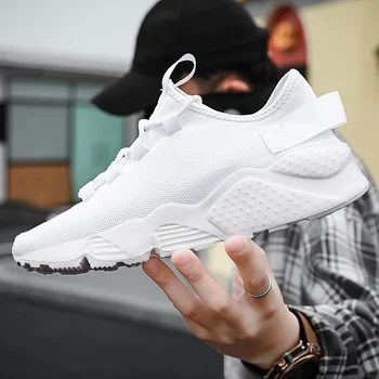

2020 New Men Fashion Casual Shoes Lace up Lightweight Comfortable Breathable White Sneakers Tenis Feminino Zapatos Big Size 48