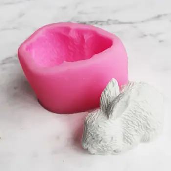

3D Easter Bunny Animal Soap Silicone Mold Chocolate Fondant Rabbit Cake Decorate H55A