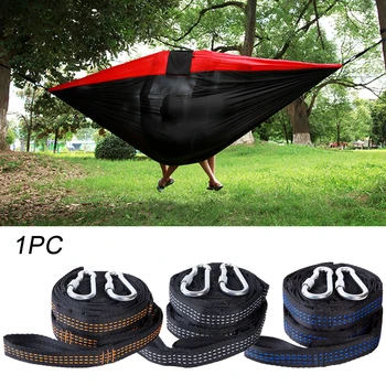 

Bearing Outdoor Portable Rope Carabiner Camping Heavy Duty Swing Tie Hammock Straps Adjust Distance Belt Tree Hanging High Load