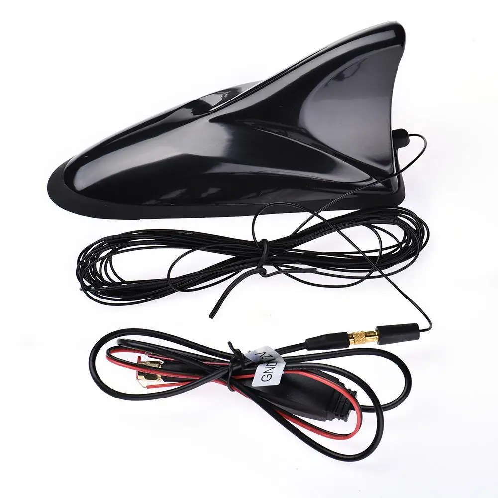 Car Radio Antenna Universal Car Shark TV Antenna DVB-T DVB-T2 ATSC ISDB Digital TV Box SMA Plug Antenna 2 -