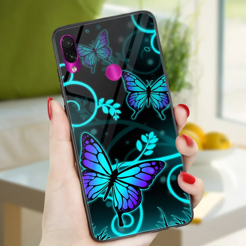 HD211 Для Xiaomi Redmi 7 7A 8 8A 6A 5A Redmi Note 8 7 6 5 8 Pro 5 A Prime 8T чехол-бабочка для телефона Redmi 5 Plus черный чехол PC TPU - Цвет: HD211