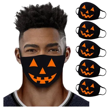 

Adult Halloween Paillette Cloth Face Shield Windproof Face Mask Reusable Washable Mouth Mask Face Shield Breathable mondmaskers