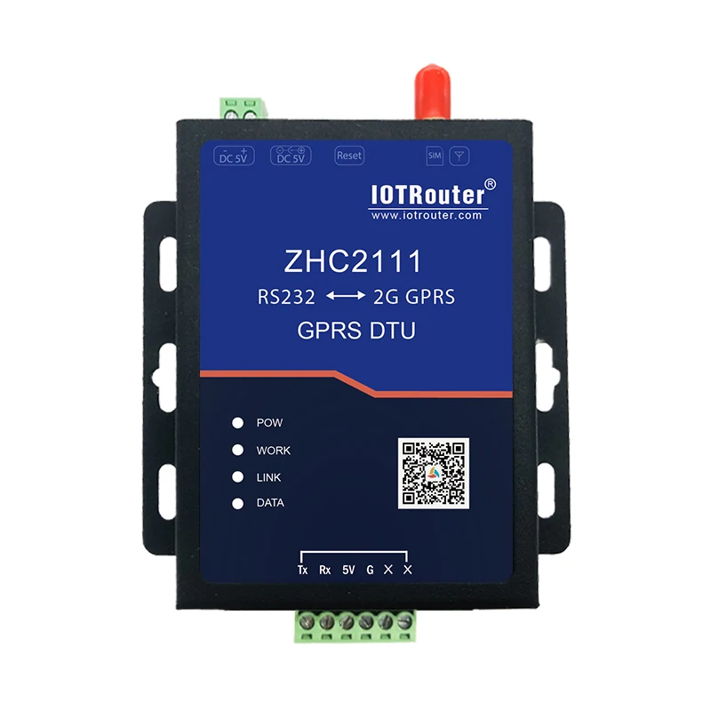 

2G RS232 to GPRS module DTU serial port to GPRS wireless transparent transmission ZHC2111