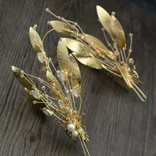 Стиль Листья невесты свадьба корона свадебное платье аксессуары Студия съемки орнамент корейский стиль