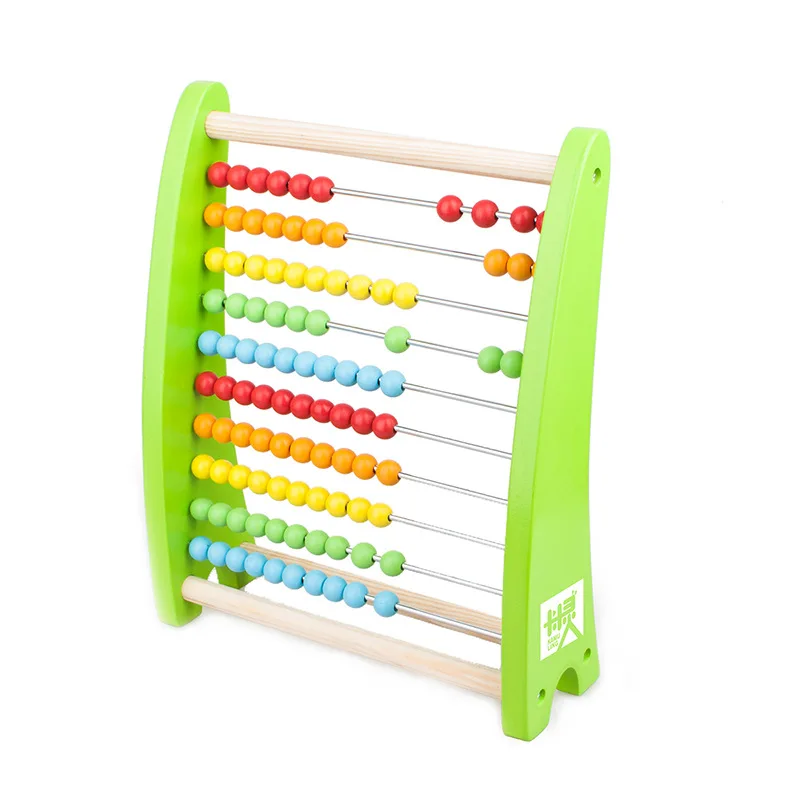 

[Recommended] Ten Stalls Color Calculation Frame Children Abacus Beads Beaded Bracelet Bead-stringing Toy Early Childhood Educat