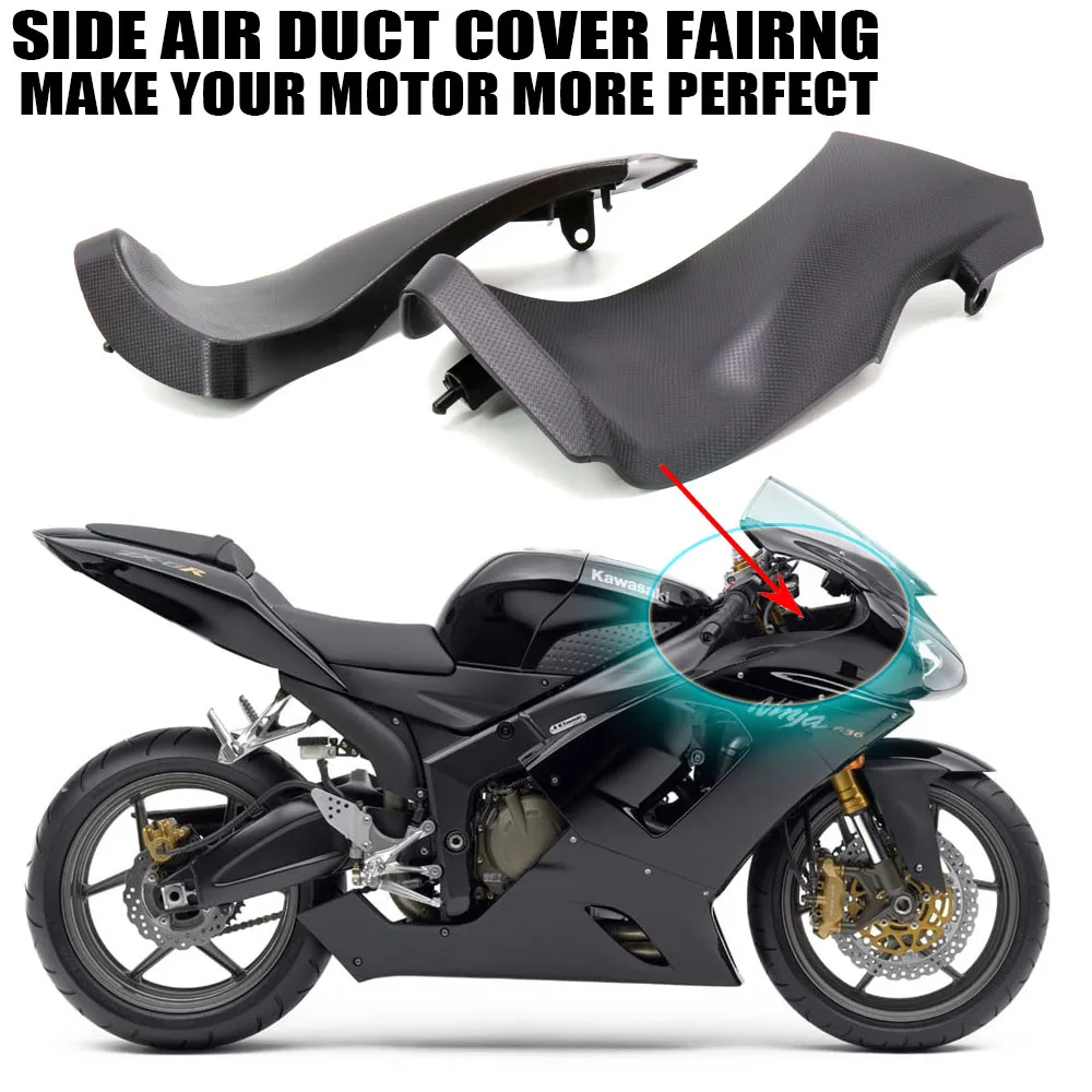 Luftkanalabdeckung Verkleidung für KAWASAKI Ninja ZX6R ZX636D/C 2005-2006 