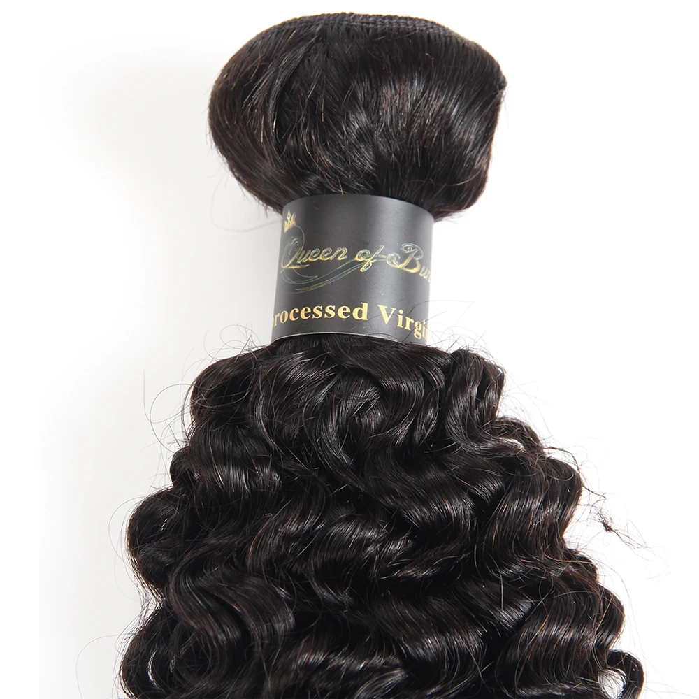 Malaysian Kinky Curly Human Hair Bundles 100% Remy Curly Hair Bundles 1/3/4 Pcs Natural Color Thicker Ends Extensions
