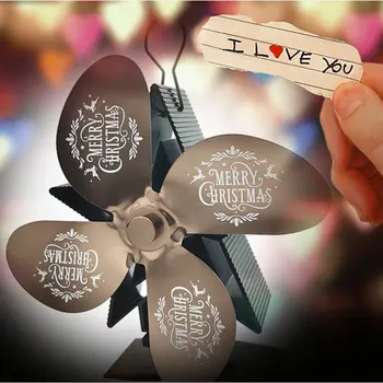 

Fireplace Five-pointed Star Alumina Fan Blade Hot Air Stove Fan Wood Burner