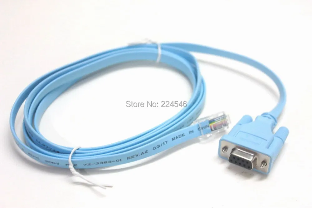 

6FT 72-3383-01 Console Cable RJ45 Male TO DB9 Female For Cisco Switch Router