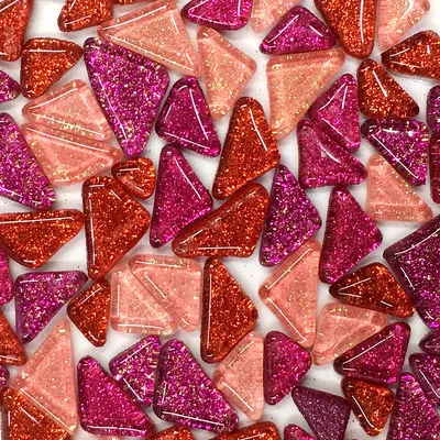 120g Square Shape Glass Glitter Mosaic Tile Mixed Color Brick Glass for Mosaic Making DIY Children Puzzle Craft Art 2X2cm - Цвет: J