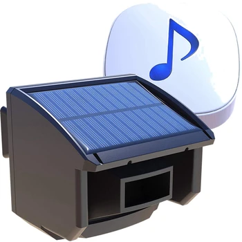 

Solar Driveway Alarm System-1/4 Mile Long Transmission Range-Solar Powered No Need Replace Batteries-Outdoor Weatherproof Motion