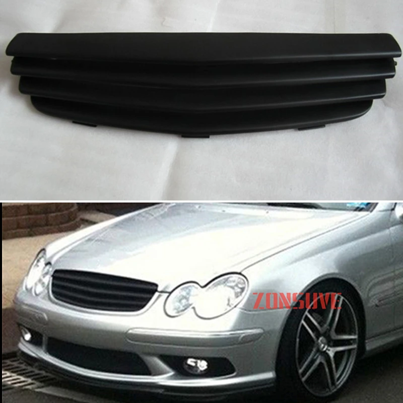 

For Mercedes Benz Clk-Class W209 2003--2009 Year Refitt Front Center Racing Grille Cover Accessorie Body Kit