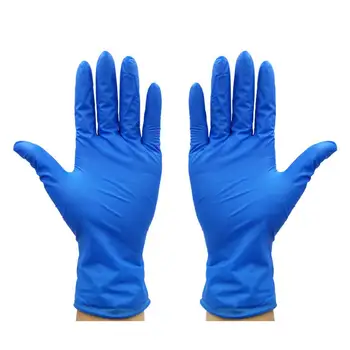 

100pcs Non-slip Disposable Nitrile Gloves Powder-free Exam Gloves Blue Household Necessities