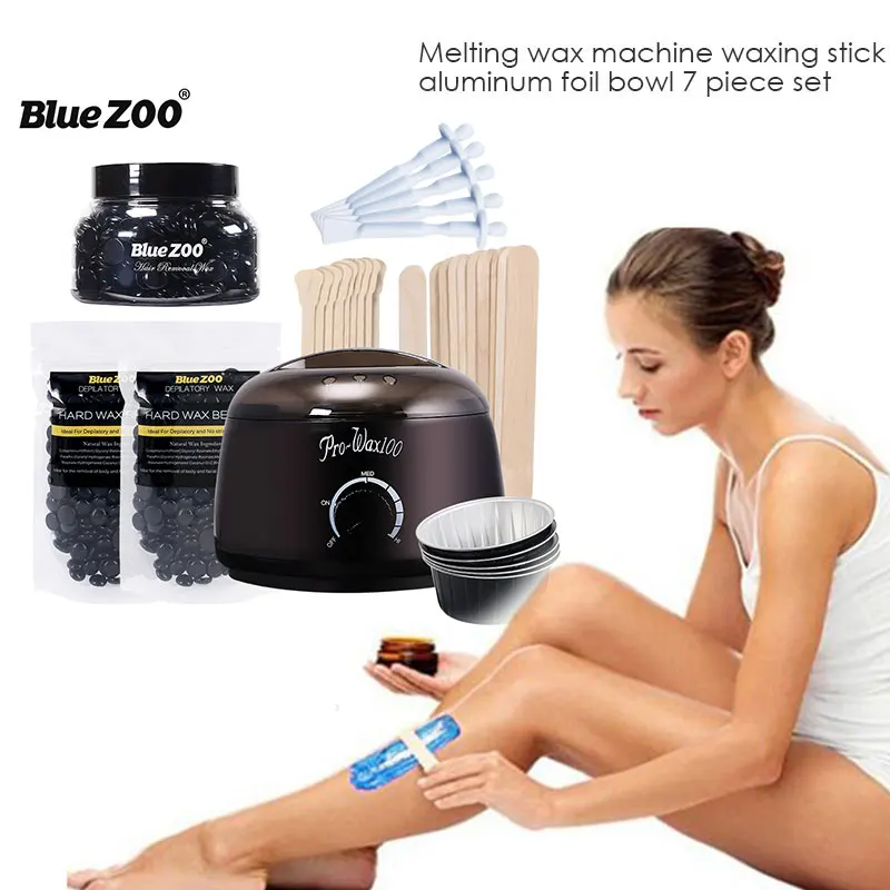 Wax Bean Heater Wax Warmer Wax Therapy Machine Melting Wax Machine Suits Professional Mini Suit Black for Facial Care
