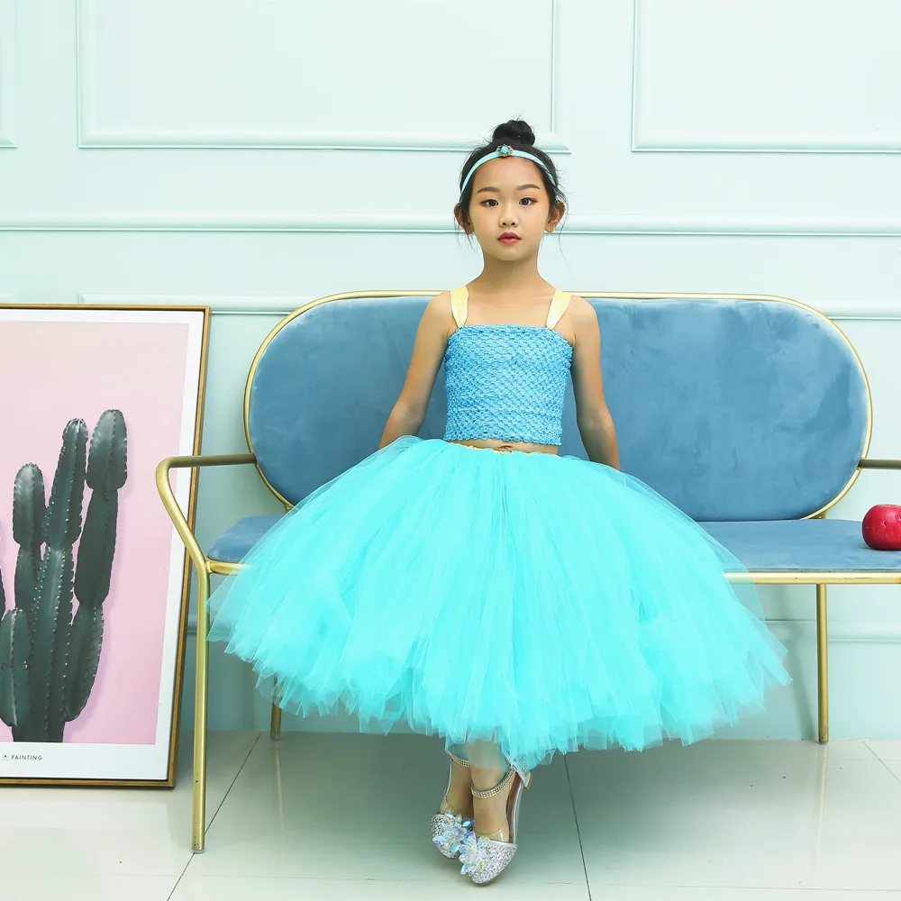 Милый детский карнавальный костюм с цветами жасмина для девочек; вечерние платья для костюмированной вечеринки; сексуальный костюм Аладдина; платье принцессы для дня рождения