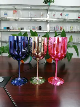 

Plastic wine PARTY White champagne Coupes Cocktail glass MOET Champagne Flutes wine cup one piece