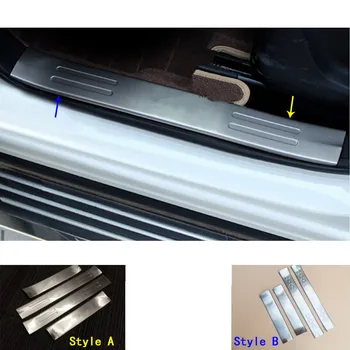 

Car Styling Stainless Steel Pedal Door Sill Scuff Plate Cover Inner Built Threshold 4pcs For Mazda CX-5 CX5 2013 2014 2015 2016