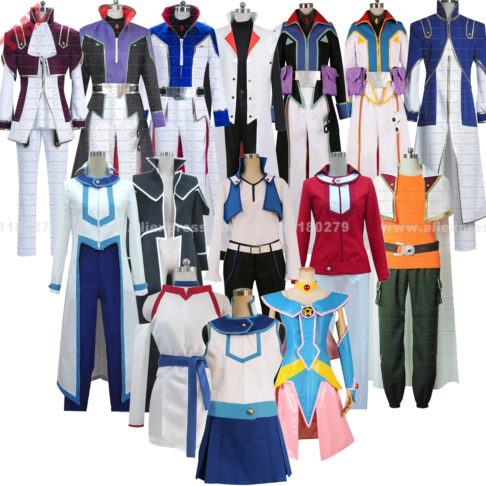 

Yu-Gi-Oh! Game King Duel Monsters GX Obelisk Zane Magician Girl Kite Tenjo Characters Cosplay Costume,Customized Accepted