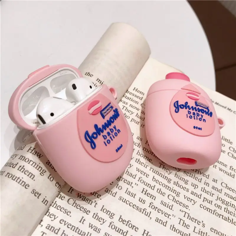 For AirPods Case Cartoon Body Lotion Protective Cover For Airpods 12