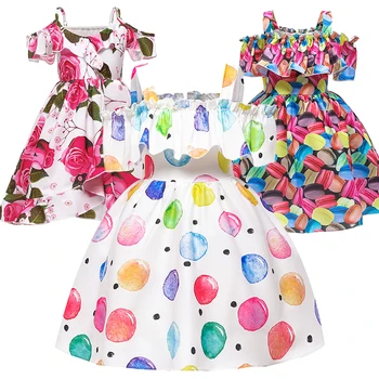 

Off Shoulder Ruffles Dresses Summer Dress 2020 Child Girl Princess Dress Dresses For Girls Topics for Girls 10 Years vestido