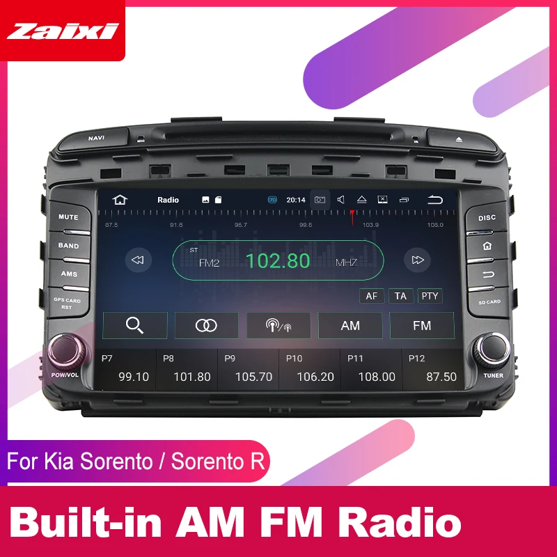 ZaiXi android автомобильный dvd GPS; Мультимедийный проигрыватель для Kia Sorento R 2010~ 2012 автомобильный dvd Навигация Радио Аудио Видео плеер Navi
