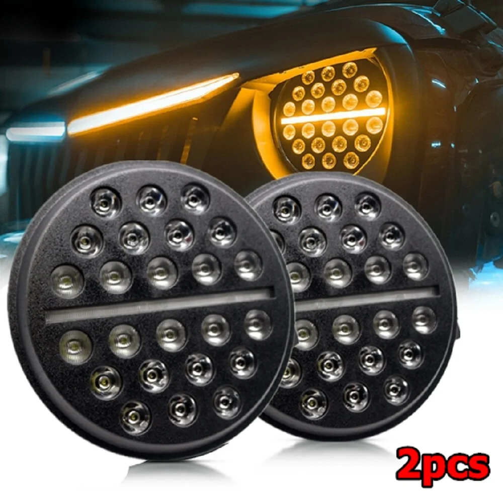 

2pc Round Led 7" Headlight DRL For Jeep Wrangler Unlimited Rubicon JK JL TJ LJ CJ for Hummer H1 H2 For Suzuki Samurai SJ410