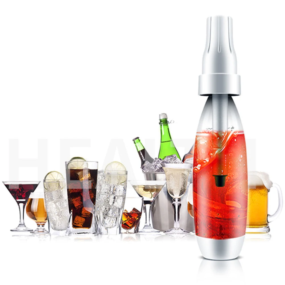 Portable Manual Bubble Water Sodas Machine Mini Carbonated Soft Drink Travel Juice Soda Sparkling Water Maker Spritzers
