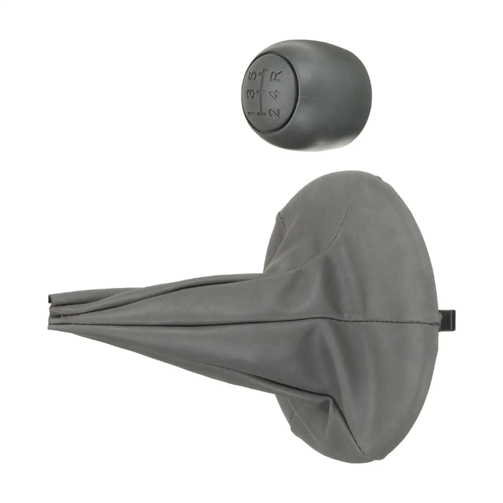 Gear Shifts Knob with Cover Gray PU Leather 5 Speed Plastic Lever Knob Set for Fiat 500 500C 07 Gear Shifts Knob with Cover Gray PU Leather 5 Speed Plastic Lever Knob Set for Fiat 500 500C 07
