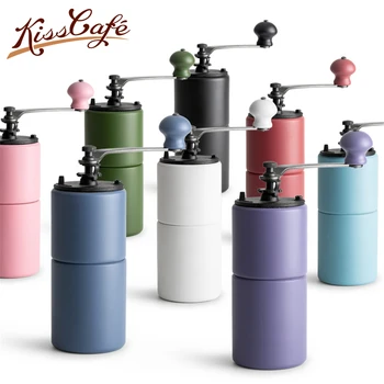 

colorful Coffee Grinder Mini Stainless Steel Hand Manual Handmade Coffee Bean Burr Grinders Mill Kitchen Tool Crocus Grinders