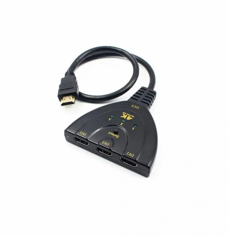 BRSUANG 4K* 2K 3D Мини 3-переключатель порта HDMI 3 в 1 выход порт концентратор Переходник HDMI разветвитель для ПК компьютер ТВ коробка DVD HD tv Xbox PS3 PS4
