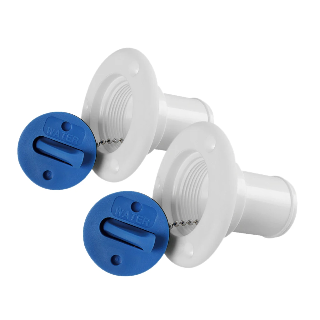 MagiDeal 2pcs Boat Marine Caravans RV Water Deck Filler Keyless Cap Flush