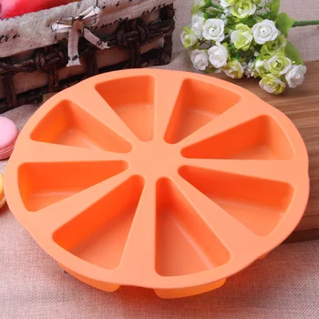 

Kitchen Cookie Mould Silicone DIY Mold Handmade Cake Baking Soap Molds Pan With 8 Cavities for Cake Soap Making (Random Color)