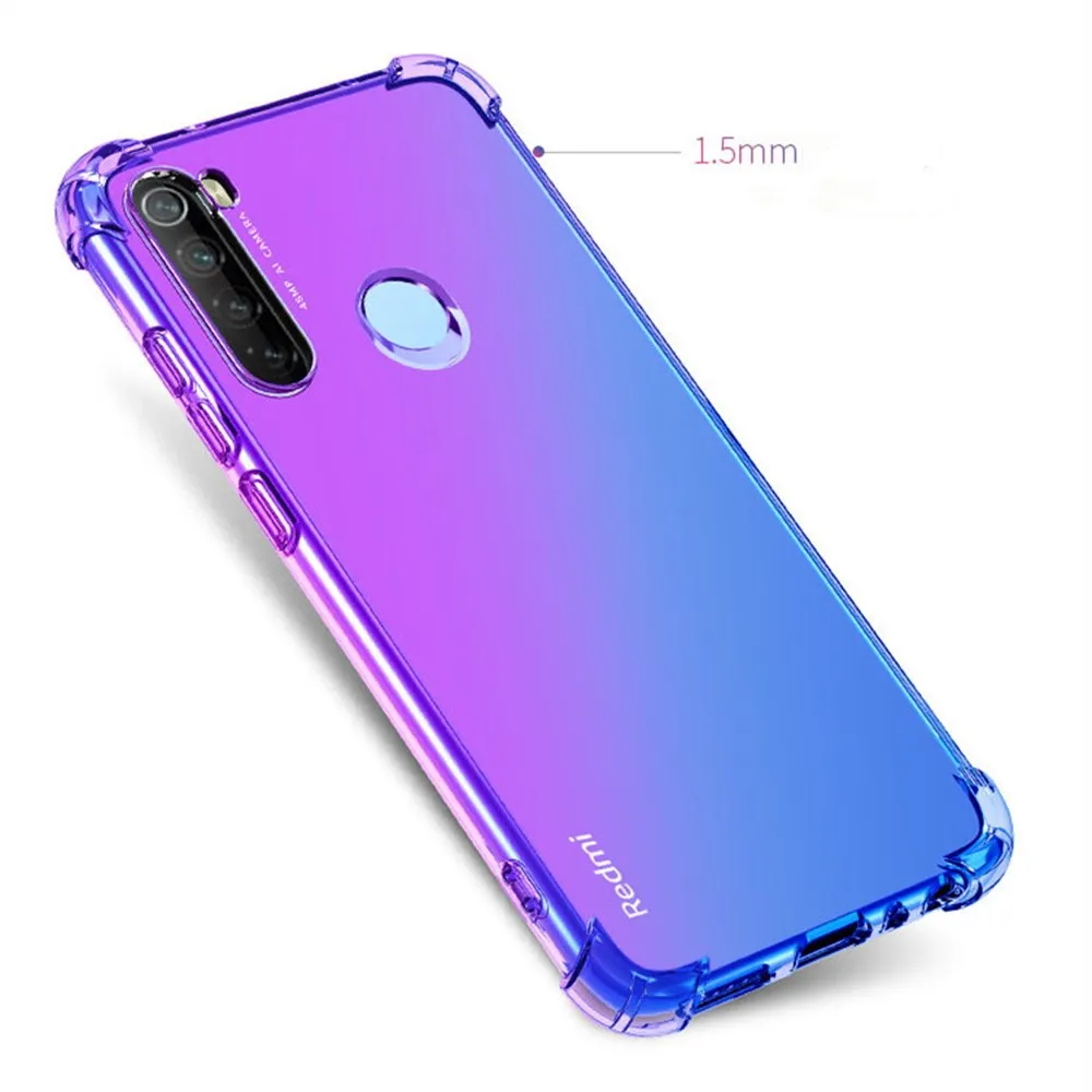 QUZONG Gradient Case For Xiaomi Mi 9 SE 9T CC9 CC9E Pro Note10 A2 A3 Lite Soft TPU Cover For Redmi Note 8 7 6 5 K20 Pro 7A 8A GO