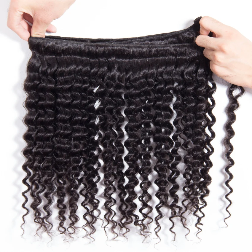 Бразильская холодная завивка волос Связки человеческие волосы плетение пучки волос Remy Пряди человеческих волос для наращивания 1/3/4 шт. натуральный Цвет могут быть окрашены