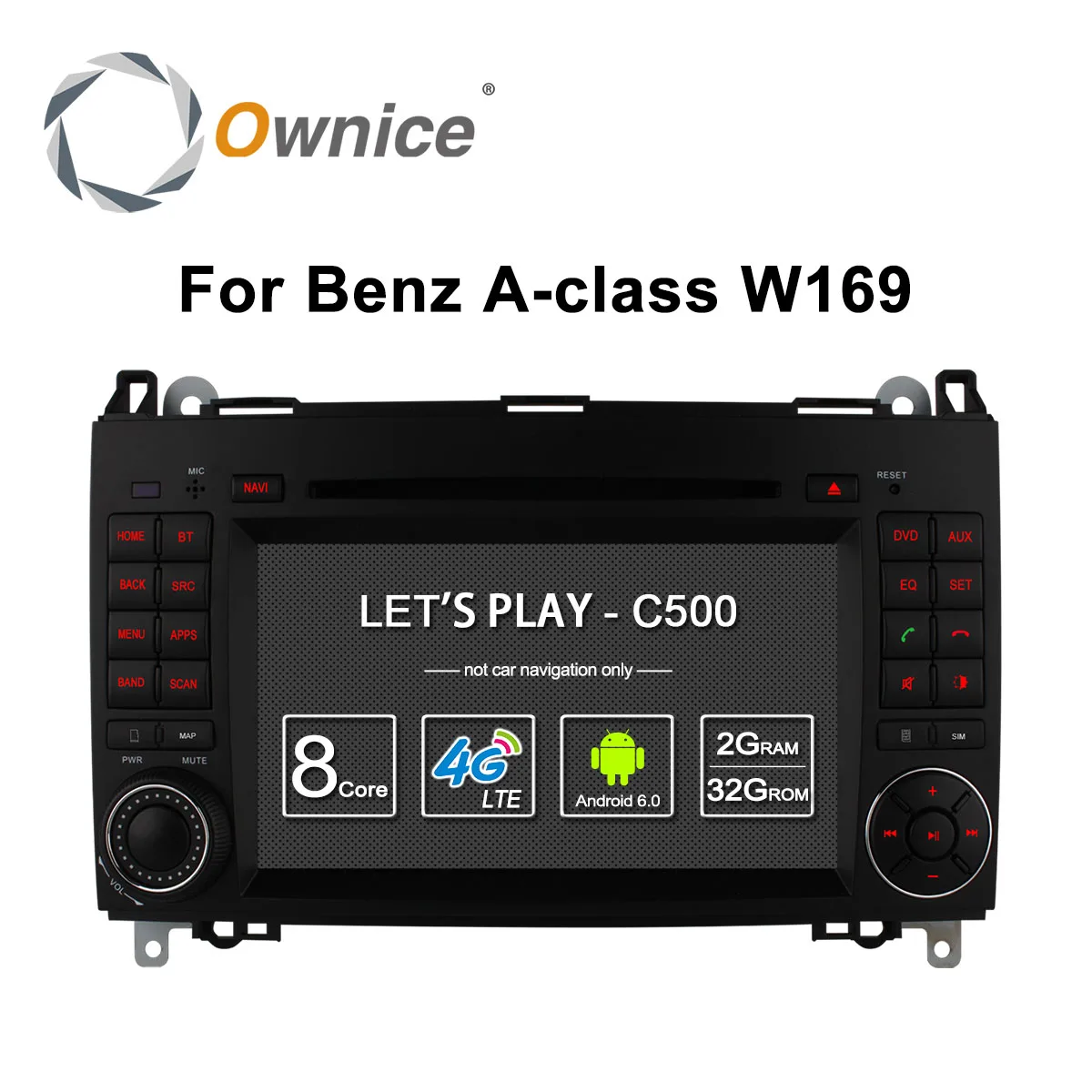 Автомобильный DVD GPS навигатор Ownice 4G SIM LTE Android 6 0 8 ядер 32 Гб ПЗУ для Mercedes A class W169 Sprinter
