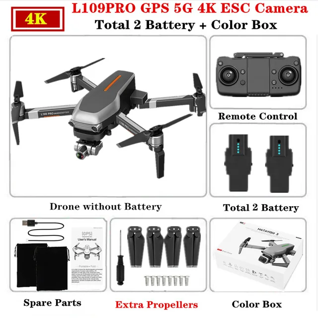 MATAVISH 3 PRO GPS Drone 4K Quadcopter Mechanical Two-axis Anti-shake 5G WiFi FPV  1.2km HD ESC Camera  Profissional Drone hx750 drone control RC Quadcopter