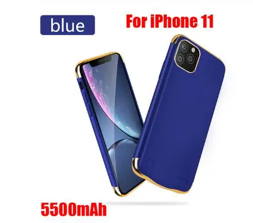Для iPhone 11 11Pro чехол для аккумулятора 5500/6000 мАч чехол для зарядного устройства чехол для смартфона внешний аккумулятор для Iphone 11 Pro Max чехол для аккумулятора - Цвет: for iphon 11