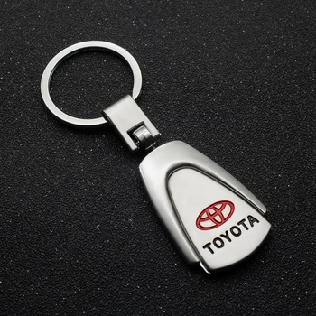 

Metal Key Chain For Toyota Logo RAV4 Camry Corolla Yaris Prado Prius Badge Emblem Key Ring Holder KeyRing Car Styling KeyChain