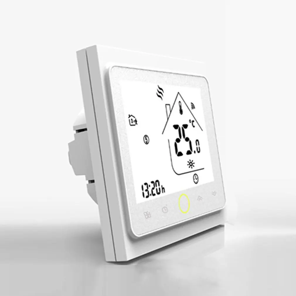 THP1002WH WiFi умный термостат электрический регулятор температуры нагрева для водяного котла Alexa Google Home терморегулятор - Цвет: Белый