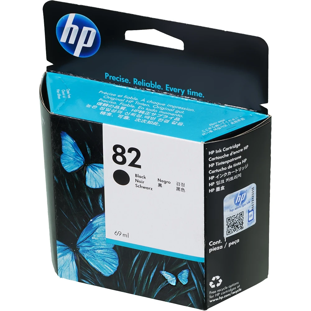 Картридж струйный HP 82 CH565A черный(69мл) для HP DJ 510/111