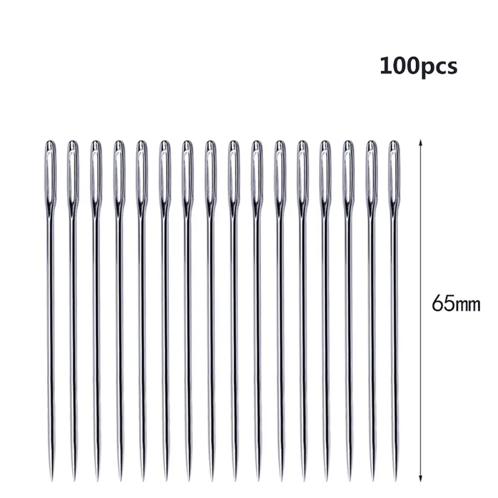 100pcs C01-006-0009, металлический, полый, одинарный, с острым носком, для вязания, спицы, для вязания - Цвет: 100pcs